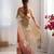 Multicolor sequins work multi padding saree