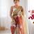 Multicolor sequins work multi padding saree