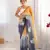 Multicolor sequins work multi padding saree