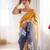 Multicolor sequins work multi padding saree