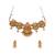 Gold plated goddess necklace set
