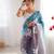 Multicolor sequins work multi padding saree