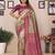 Purple banarasi tissue silk blend zari woven saree