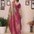 Purple banarasi tissue silk blend zari woven saree