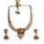 Gold plated white hydra beads barati necklace set