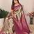 Purple banarasi tissue silk blend zari woven saree