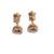 Gold plated white hydra beads barati necklace set
