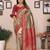 Maroon banarasi tissue silk blend zari woven saree