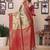 Maroon banarasi tissue silk blend zari woven saree