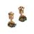Gold plated green hydra beads barati necklace set