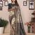 Green banarasi tissue silk blend zari woven saree