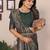 Green banarasi tissue silk blend zari woven saree