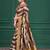 Lilac purple tussar silk blend woven printed saree