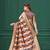 Lilac purple tussar silk blend woven printed saree