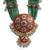 Green beads kemp bridal jewelry set
