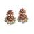 Green beads kemp bridal jewelry set
