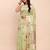 Pista linen cotton woven saree