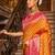 Mustard banarasi silk blend zari woven saree