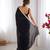 Black fendy satin saree