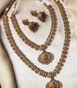 Antique gold plated combo jewelry set