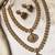 Antique gold plated combo jewelry set
