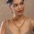 Antique gold plated combo jewelry set