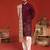 Kush wine kurta set