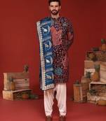 Aarv wine kurta set