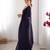 Purple fendy satin saree