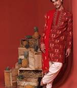 Shikhar maroon kurta set