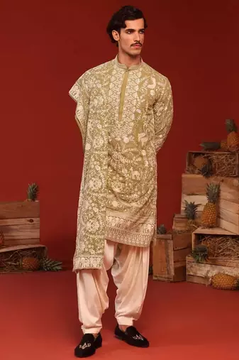 Mrityunjay mehandi kurta set