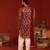 Dhrita maroon kurta set