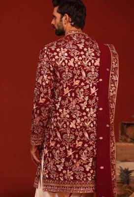 Dhrita maroon kurta set 5