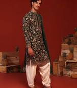 Sagar bottle green kurta set