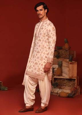 Vatsal ivory kurta set 4