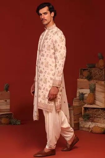 Vatsal ivory kurta set