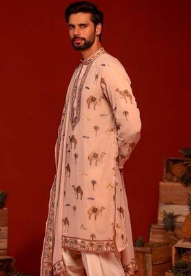 Aadrit pink kurta set 3