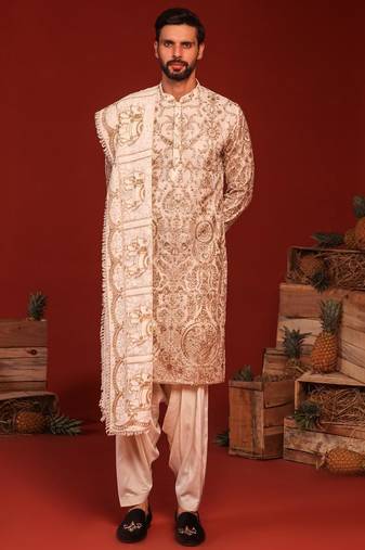 Shubh ivory kurta set