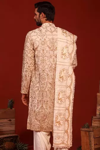 Shubh ivory kurta set