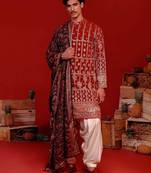Kush wine kurta set