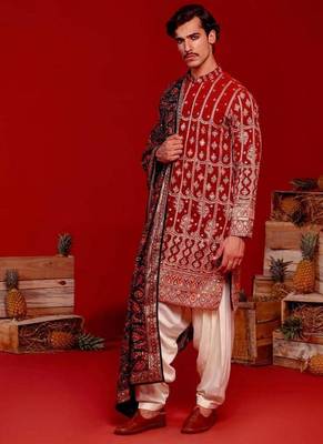 Kush wine kurta set 2