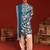 Samar teal blue kurta set