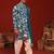 Samar teal blue kurta set