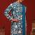 Samar teal blue kurta set