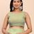 Light green linen cotton woven saree