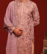 Mayur mauve purple kurta set