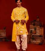 Hriten haldi kurta set
