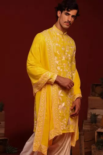 Hriten haldi kurta set