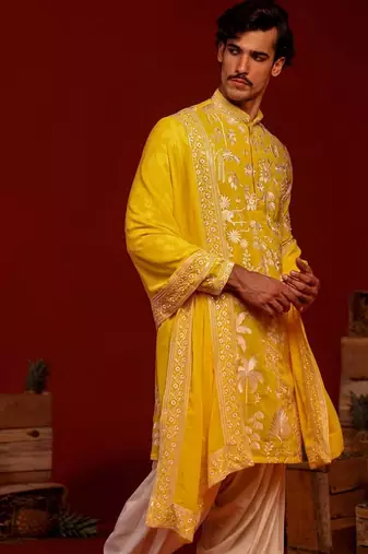 Hriten haldi kurta set