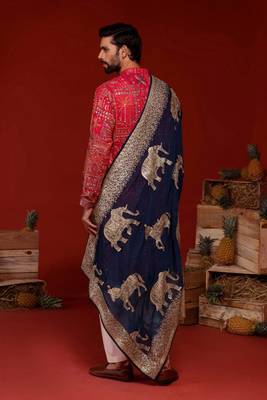 Uttam hot pink kurta set 1